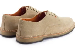 Abarca Shoes Zapatos Blucher^Blucher Piel Serraje Beige