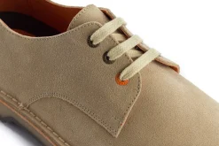 Abarca Shoes Zapatos De Piel^Blucher Piel Serraje Beige