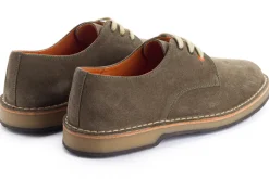 Abarca Shoes Zapatos Blucher^Blucher Piel Serraje Gris Verde