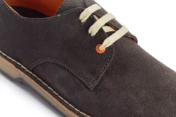 Abarca Shoes Zapatos Blucher^Blucher Piel Serraje Gris