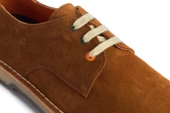 Abarca Shoes Zapatos Blucher^Blucher Piel Serraje Marron