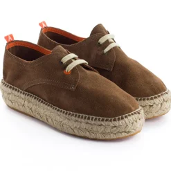 Abarca Shoes Alpargatas Con Cordones^Blucher Piel Tierra