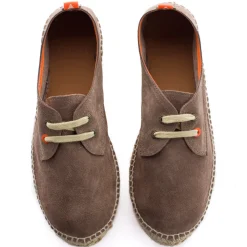 Abarca Shoes Alpargatas Con Cordones^Blucher Piel Topo