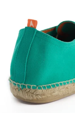 Abarca Shoes Alpargatas Blucher^Blucher Piel Turquesa