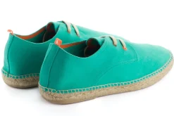 Abarca Shoes Alpargatas De Verano^Blucher Piel Turquesa