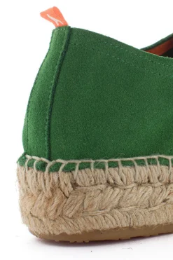 Abarca Shoes Alpargatas Con Cordones^Blucher Piel Verde