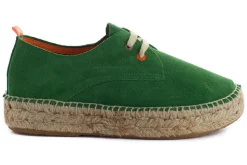 Abarca Shoes Alpargatas De Verano^Blucher Piel Verde