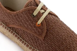 Abarca Shoes Alpargatas Con Cordones^Blucher Rafia Marron