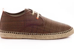 Abarca Shoes Alpargatas Con Cordones^Blucher Rafia Marron