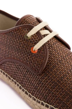 Abarca Shoes Alpargatas Blucher^Blucher Rafia Marron