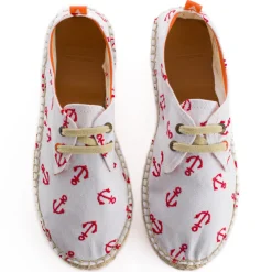 Abarca Shoes Alpargatas Con Cordones^Blucher Terra Anclas Blanco