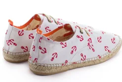 Abarca Shoes Alpargatas Blucher^Blucher Terra Anclas Blanco