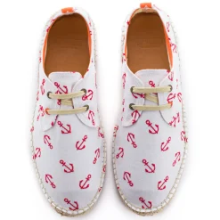 Abarca Shoes Alpargatas Blucher^Blucher Terra Anclas Blanco