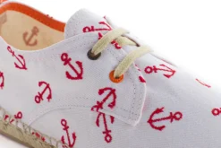 Abarca Shoes Alpargatas Blucher^Blucher Terra Anclas Blanco