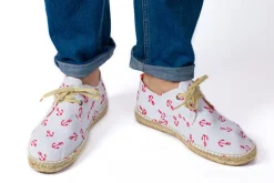 Abarca Shoes Alpargatas Blucher^Blucher Terra Anclas Blanco