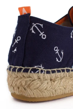Abarca Shoes Alpargatas Con Cordones^Blucher Terra Anclas Marino