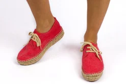 Abarca Shoes Alpargatas Con Cordones^Blucher Terra Bermellon