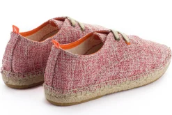 Abarca Shoes Alpargatas Con Cordones^Blucher Terra Casa Blanca Rojo