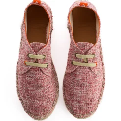 Abarca Shoes Alpargatas Con Cordones^Blucher Terra Casa Blanca Rojo