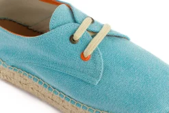 Abarca Shoes Alpargatas Con Cordones^Blucher Terra Celeste