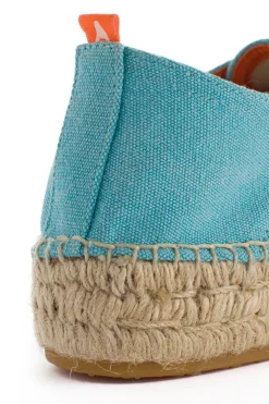Abarca Shoes Alpargatas Con Cordones^Blucher Terra Celeste