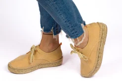 Abarca Shoes Alpargatas Con Cordones^Blucher Terra Crema