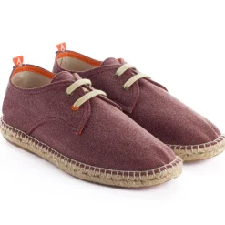 Abarca Shoes Alpargatas Con Cordones^Blucher Terra Granate