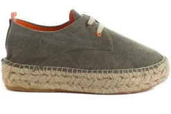 Abarca Shoes Alpargatas Con Cordones^Blucher Terra Kaki