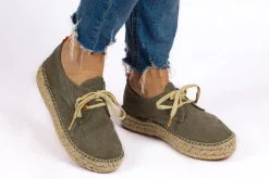 Abarca Shoes Alpargatas Con Cordones^Blucher Terra Kaki