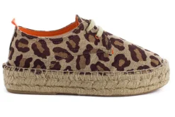 Abarca Shoes Alpargatas Con Cordones^Blucher Terra Leopardo