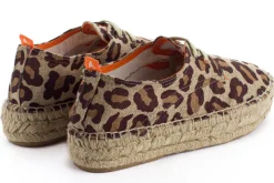 Abarca Shoes Alpargatas Con Cordones^Blucher Terra Leopardo