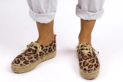 Abarca Shoes Alpargatas Con Cordones^Blucher Terra Leopardo