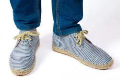 Abarca Shoes Alpargatas Blucher^Blucher Terra Rayas Azules