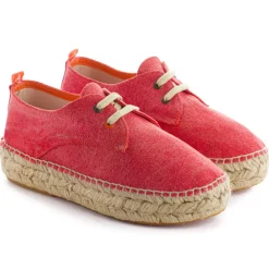 Abarca Shoes Alpargatas Con Cordones^Blucher Terra Rojo