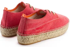 Abarca Shoes Alpargatas Con Cordones^Blucher Terra Rojo