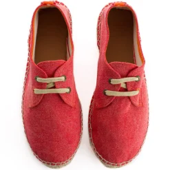 Abarca Shoes Alpargatas Con Cordones^Blucher Terra Rojo