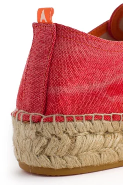 Abarca Shoes Alpargatas Con Cordones^Blucher Terra Rojo