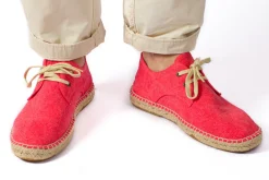 Abarca Shoes Alpargatas Con Cordones^Blucher Terra Rojo