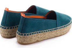 Abarca Shoes Alpargatas Yute^Camping Piel Aguamar