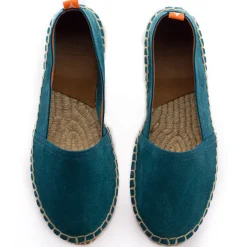 Abarca Shoes Alpargatas Yute^Camping Piel Aguamar