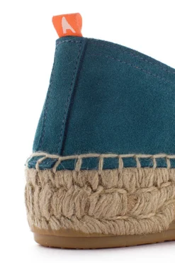 Abarca Shoes Alpargatas Yute^Camping Piel Aguamar