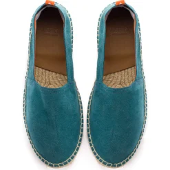 Abarca Shoes Alpargatas Yute^Camping Piel Aguamar