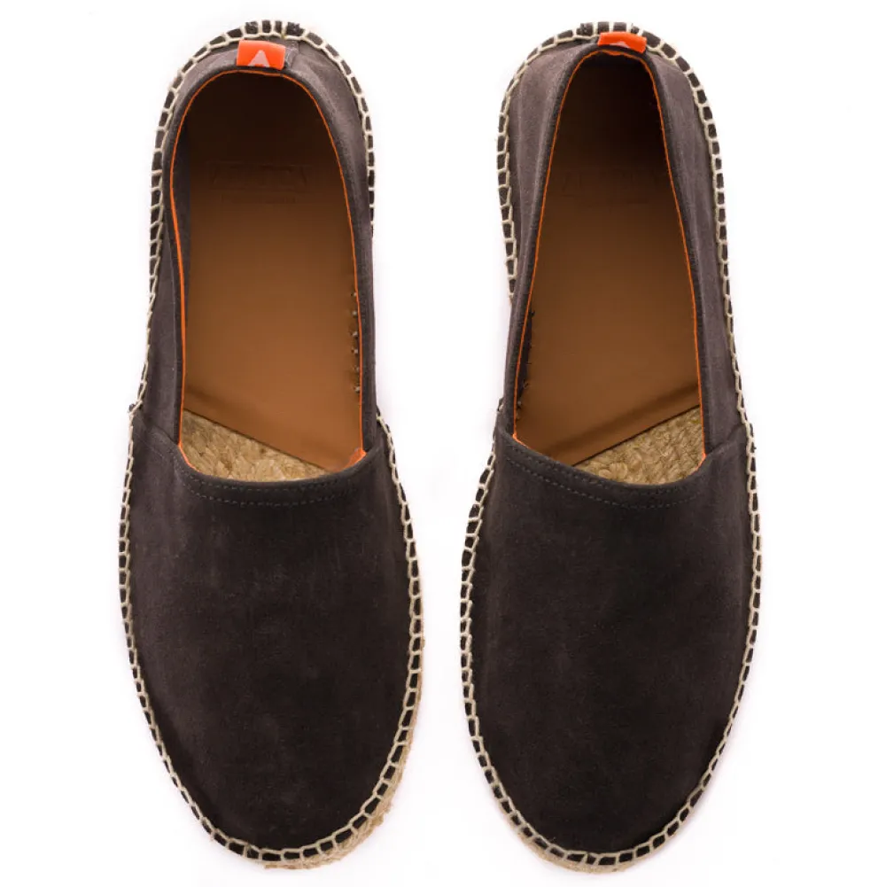 Abarca Shoes Alpargatas Yute^Camping Piel Antracita