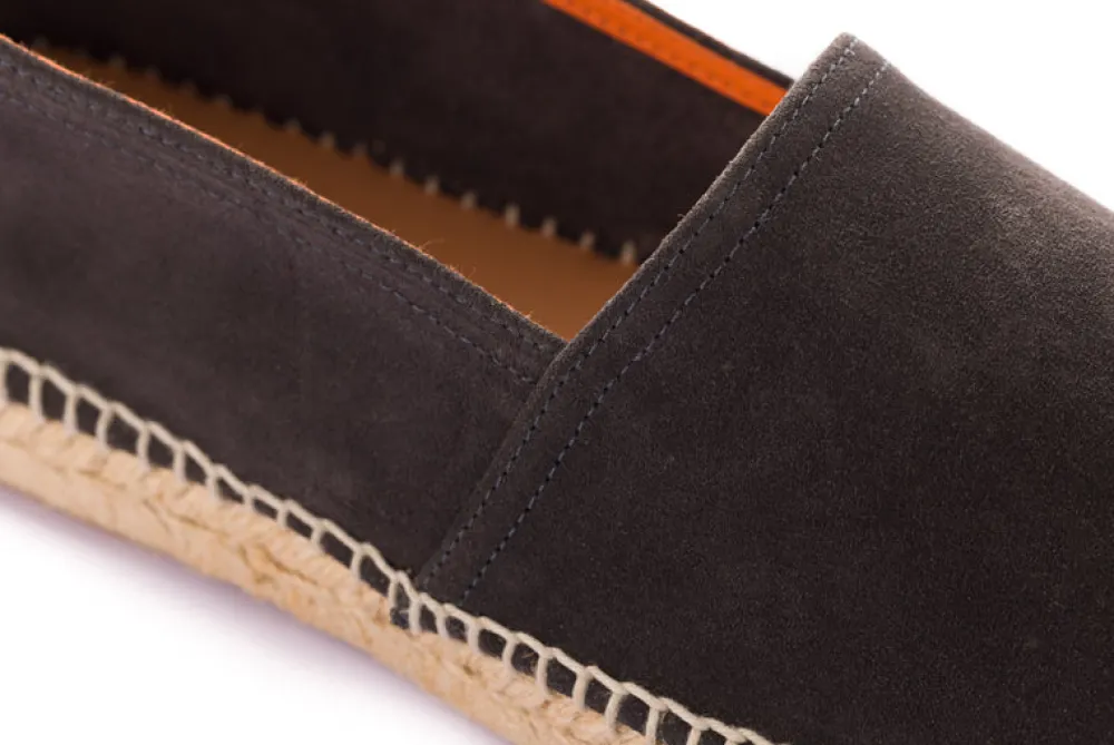 Abarca Shoes Alpargatas Yute^Camping Piel Antracita