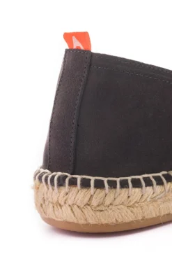 Abarca Shoes Alpargatas Camping^Camping Piel Antracita