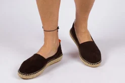 Abarca Shoes Alpargatas Yute^Camping Piel Chocolate