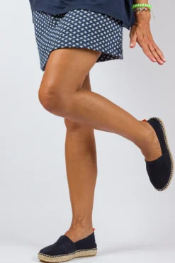 Abarca Shoes Alpargatas Yute^Camping Piel Marino 20