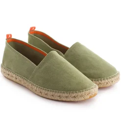Abarca Shoes Alpargatas Yute^Camping Piel Menta