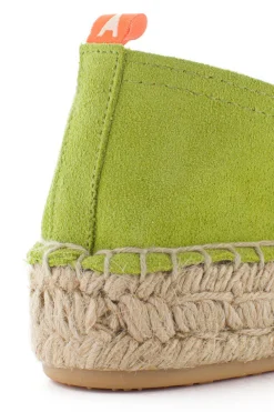 Abarca Shoes Alpargatas De Verano^Camping Piel Pistacho