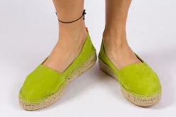 Abarca Shoes Alpargatas Yute^Camping Piel Pistacho